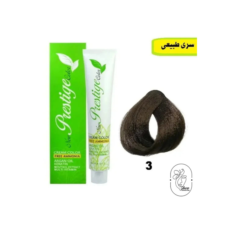 رنگ موی پرستیژ بدون آمونیاک طبیعی